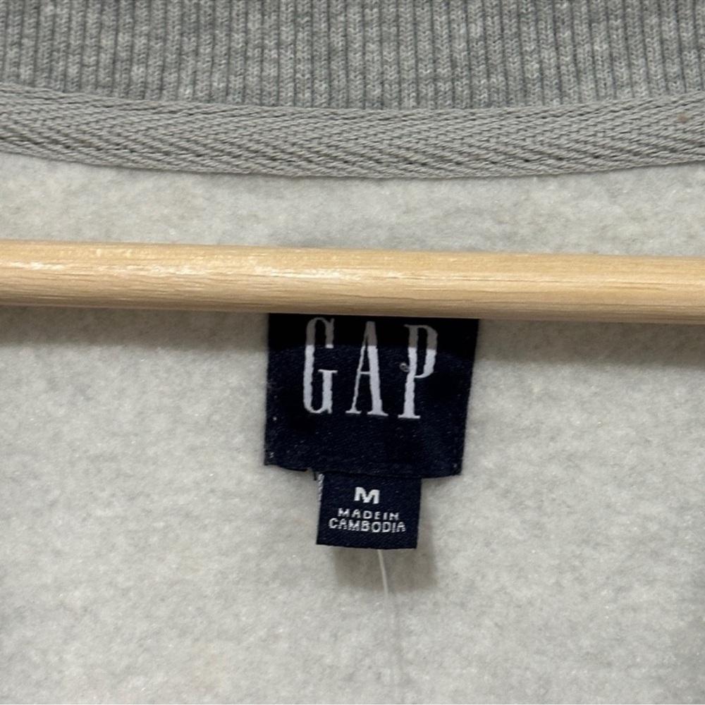 GAP Letterman's V Neck Button Down Sweatshirt - Picture 5 of 7
